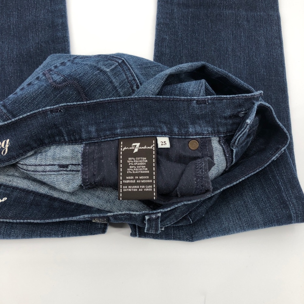 7 For All Mankind Straight Leg Jeans Size 25 - Picture 11 of 12